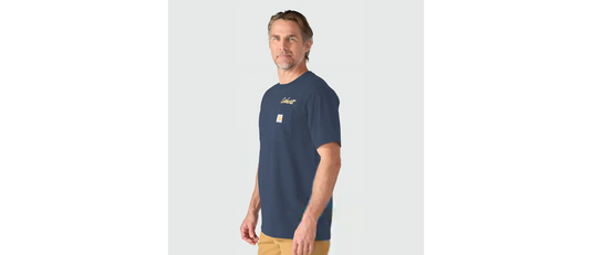 Carhartt Men's Irvine Relaxed Hard Work T-Shirt Superstorm 107735-HW4