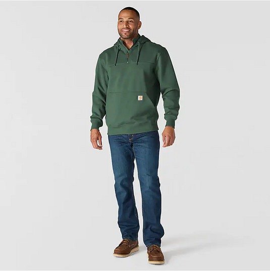 Carhartt Men's Paxton 1/4-Zip Sweatshirt Forestry Green 100617-GI5