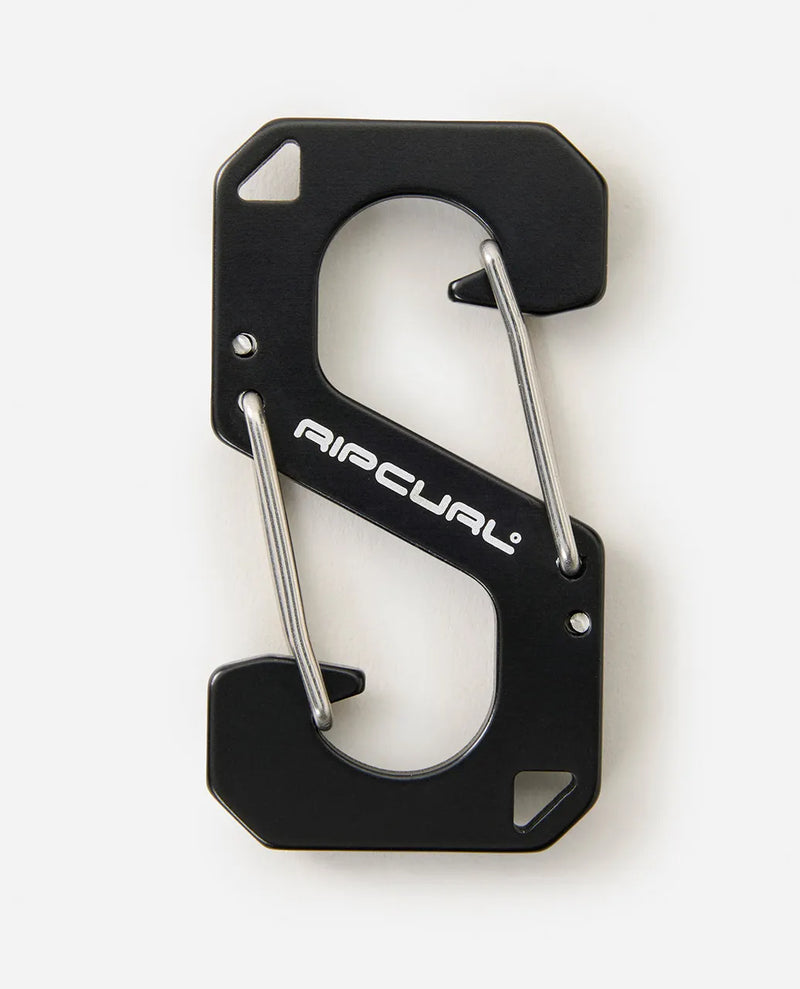 Load image into Gallery viewer, Rip Curl Unisex Search Carabiner Key Ring Black 160MUT-3282
