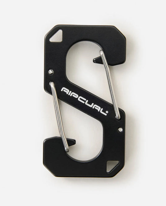 Rip Curl Unisex Search Carabiner Key Ring Black 160MUT-3282
