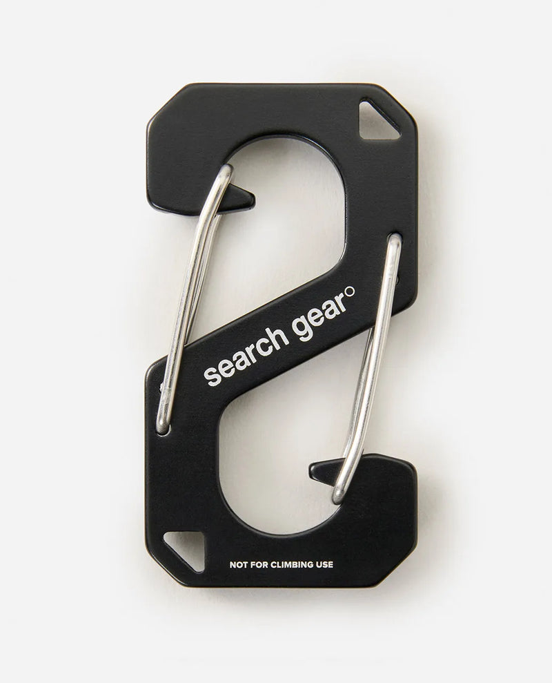 Load image into Gallery viewer, Rip Curl Unisex Search Carabiner Key Ring Black 160MUT-3282
