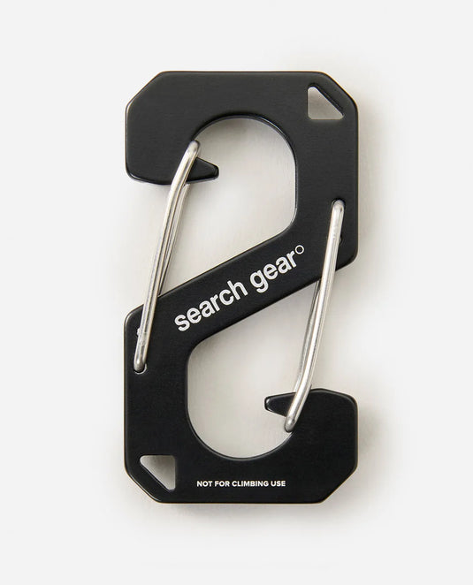 Rip Curl Unisex Search Carabiner Key Ring Black 160MUT-3282