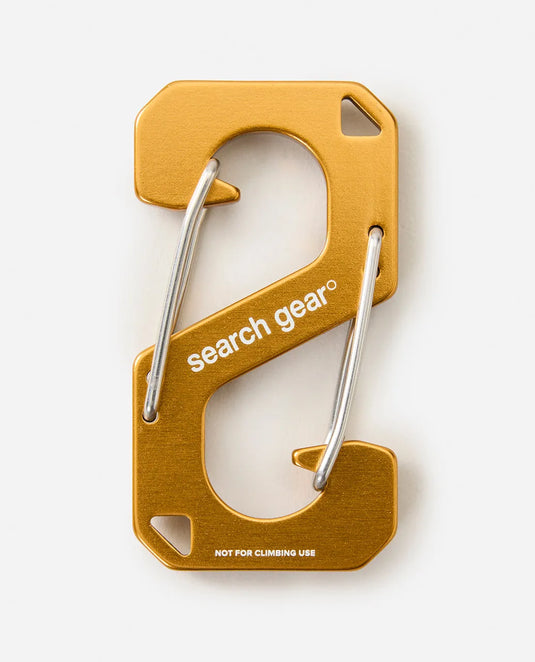 Rip Curl Unisex Search Carabiner Key Ring Gold 160MUT-3282
