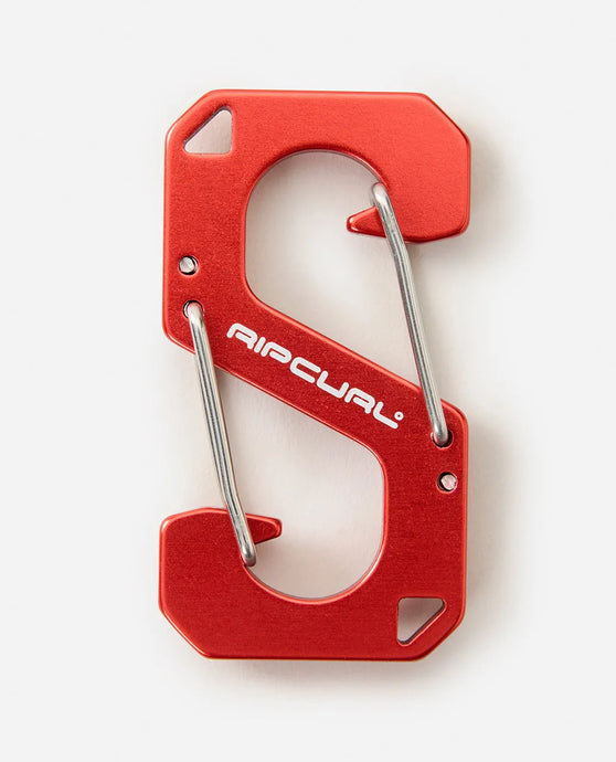 Rip Curl Unisex Search Carabiner Key Ring Red 160MUT-3282