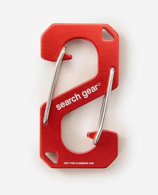 Rip Curl Unisex Search Carabiner Key Ring Red 160MUT-3282