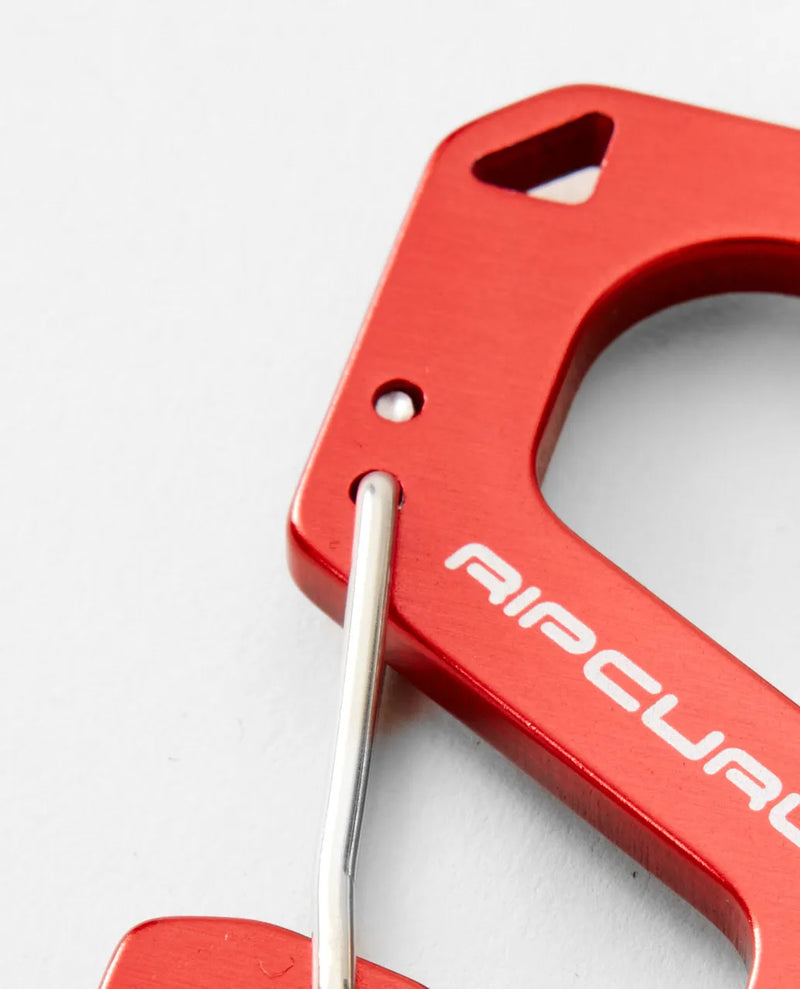 Load image into Gallery viewer, Rip Curl Unisex Search Carabiner Key Ring Red 160MUT-3282
