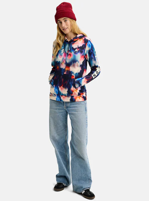 Load image into Gallery viewer, Burton Women&#39;s Oak Pullover Hoodie Floral Blur 164451AEZH
