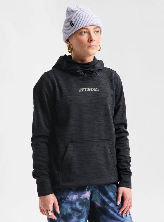 Burton Women's Oak Pullover Hoodie True Black Heather 164451BA30