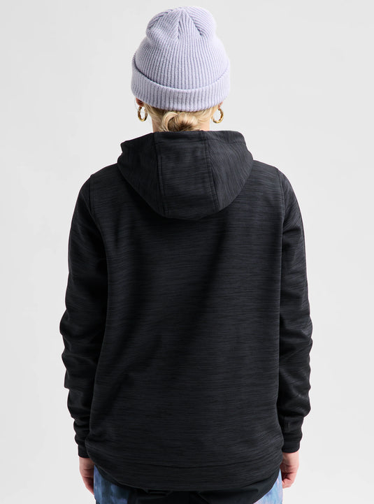 Burton Women's Oak Pullover Hoodie True Black Heather 164451BA30