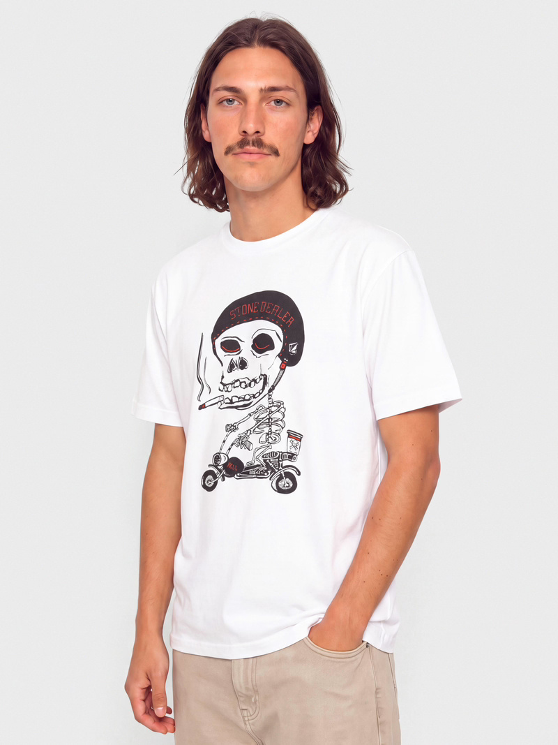 Load image into Gallery viewer, Volcom Men's Pierbike T-Shirt White A3532606-WHT
