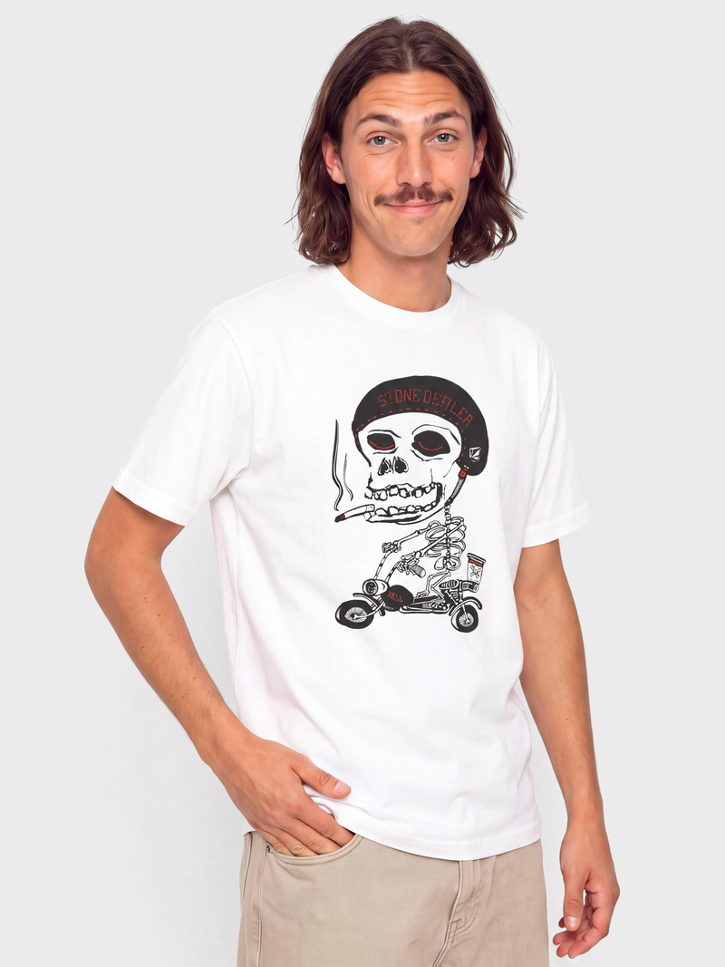 Load image into Gallery viewer, Volcom Men's Pierbike T-Shirt White A3532606-WHT
