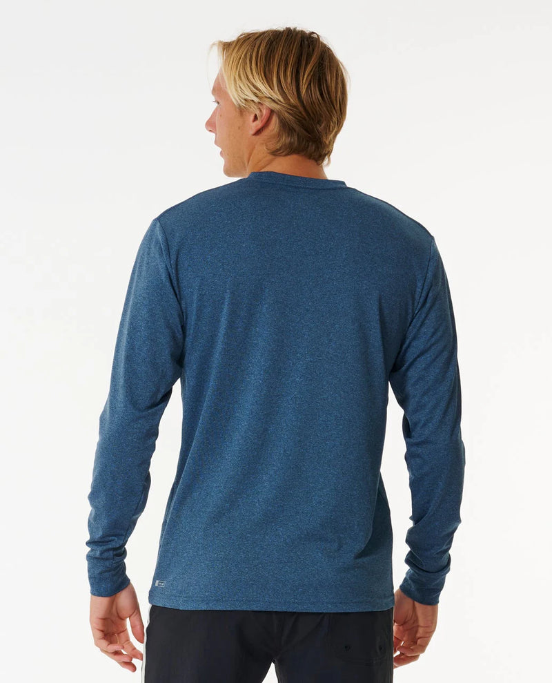 Load image into Gallery viewer, Rip Curl Men's Stack UPF50 Long Sleeve Rash Vest Navy Marle 166MRV_3277
