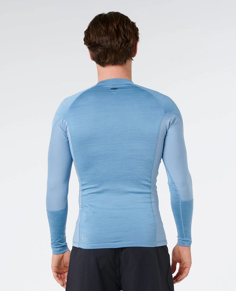 Load image into Gallery viewer, Rip Curl Men's Dawn Patrol UPF Perf Long Sleeve Rash Vest Faded Denim 16BMRV_4737
