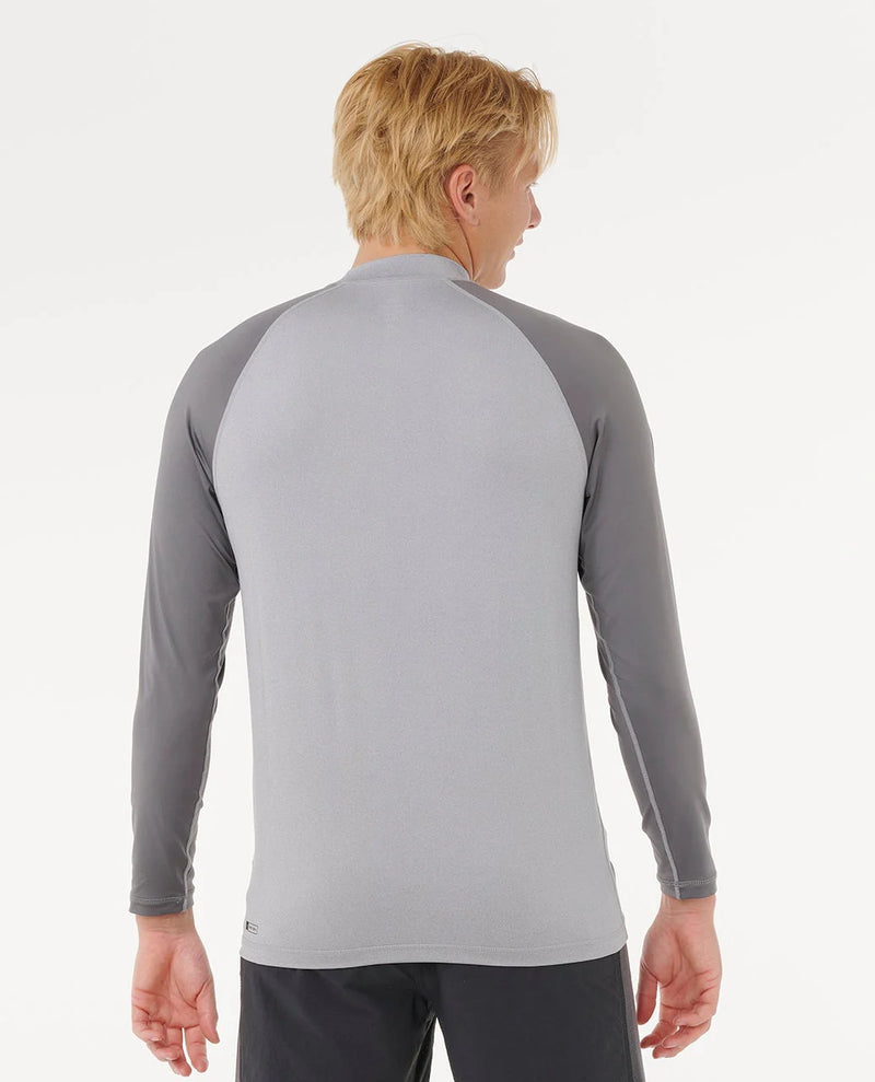 Load image into Gallery viewer, Rip Curl Men's Shock UPF50 Long Sleeve Rash Vest Grey Marle 16GMRV_0085
