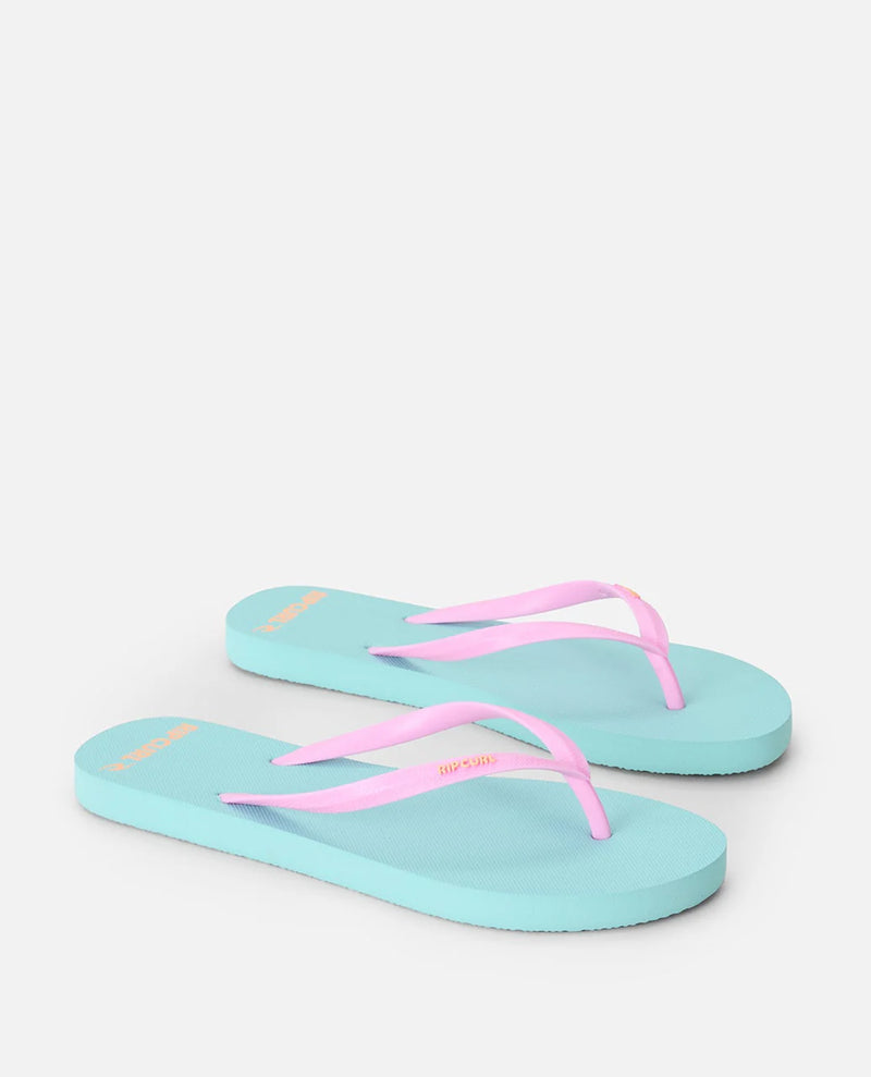 Load image into Gallery viewer, Rip Curl Women's Bondi Bloom Thongs Light Sea Blue 16HWOT_2830
