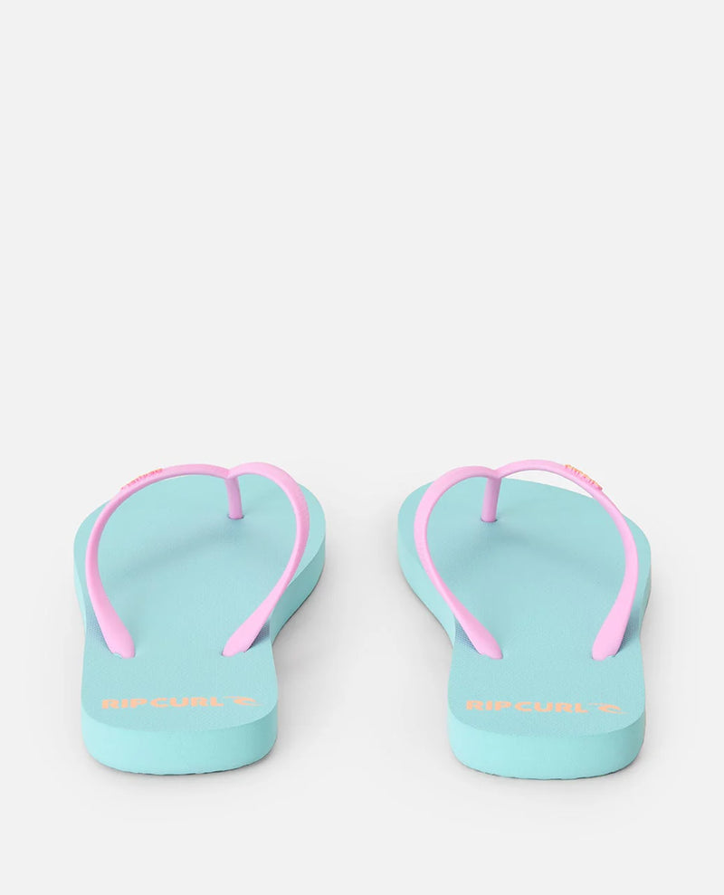 Load image into Gallery viewer, Rip Curl Women's Bondi Bloom Thongs Light Sea Blue 16HWOT_2830
