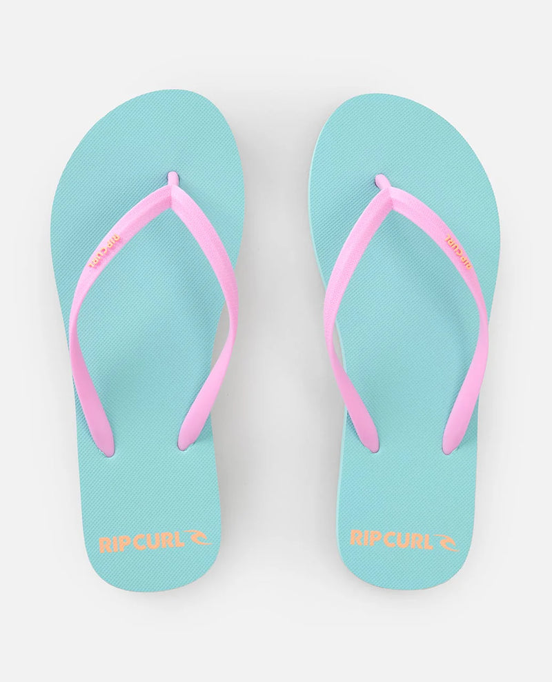 Load image into Gallery viewer, Rip Curl Women's Bondi Bloom Thongs Light Sea Blue 16HWOT_2830
