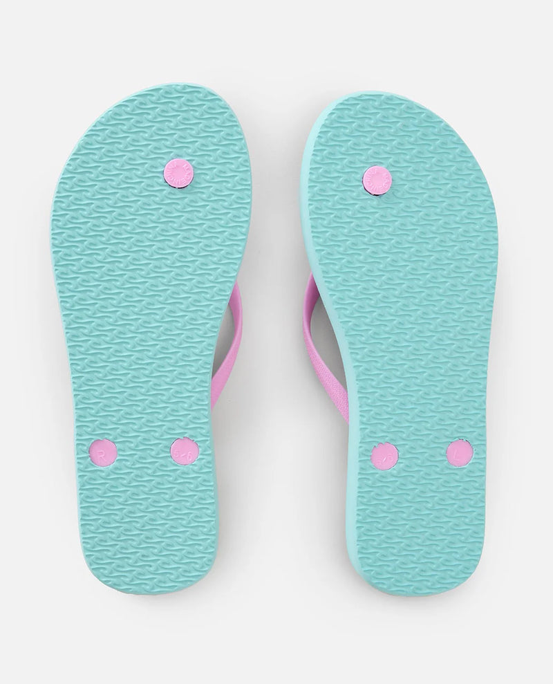 Load image into Gallery viewer, Rip Curl Women's Bondi Bloom Thongs Light Sea Blue 16HWOT_2830
