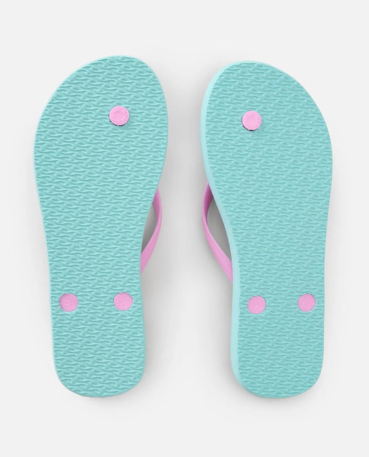 Rip Curl Women's Bondi Bloom Thongs Light Sea Blue 16HWOT_2830