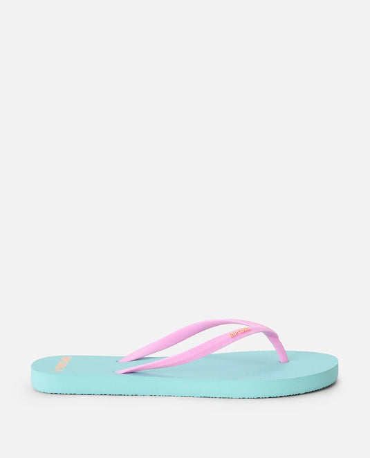 Rip Curl Women's Bondi Bloom Thongs Light Sea Blue 16HWOT_2830
