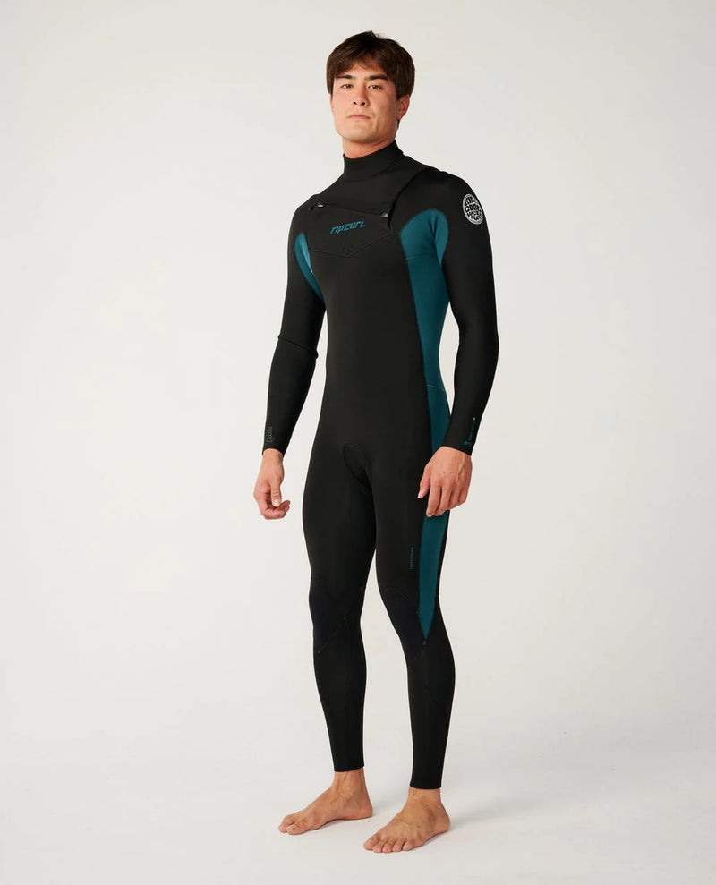 Load image into Gallery viewer, Rip Curl Men's Dawn Patrol 5/3 Chest Zip Steamer Wetsuit Green 16PMFS-0060

