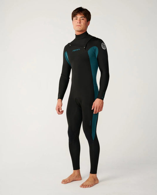 Rip Curl Men's Dawn Patrol 5/3 Chest Zip Steamer Wetsuit Green 16PMFS-0060