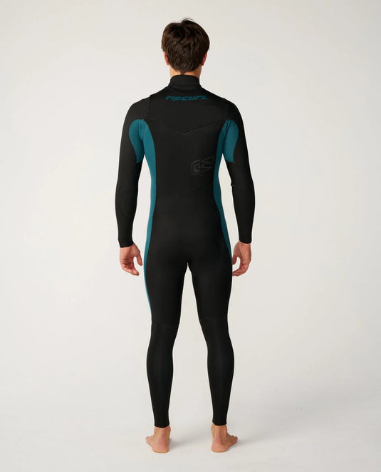 Rip Curl Men's Dawn Patrol 5/3 Chest Zip Steamer Wetsuit Green 16PMFS-0060