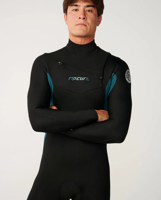 Rip Curl Men's Dawn Patrol 5/3 Chest Zip Steamer Wetsuit Green 16PMFS-0060