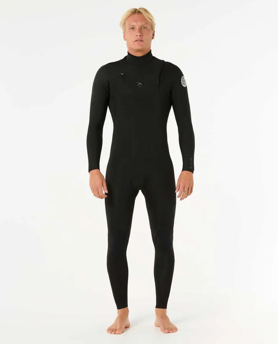 Rip Curl Men's Dawn Patrol 5/3 Chest Zip Wetsuit Black 16PMFS-0090
