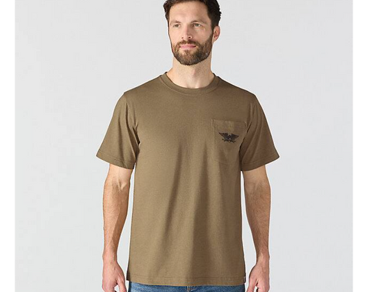 Carhartt Men's Irvine Relaxed Hardwork Eagle T-Shirt Night Fatigue Heather 107777-GR8