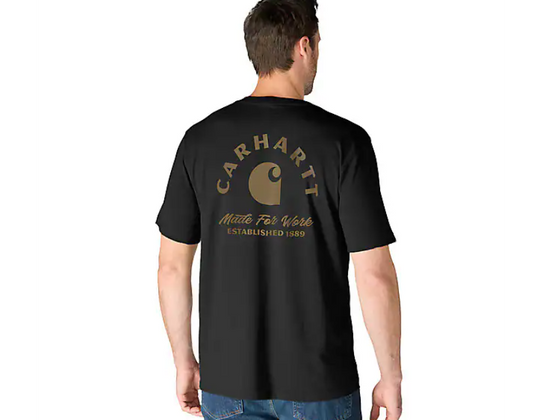 Carhartt Men's Irvine Relaxed Work T-Shirt Black 107317-N04
