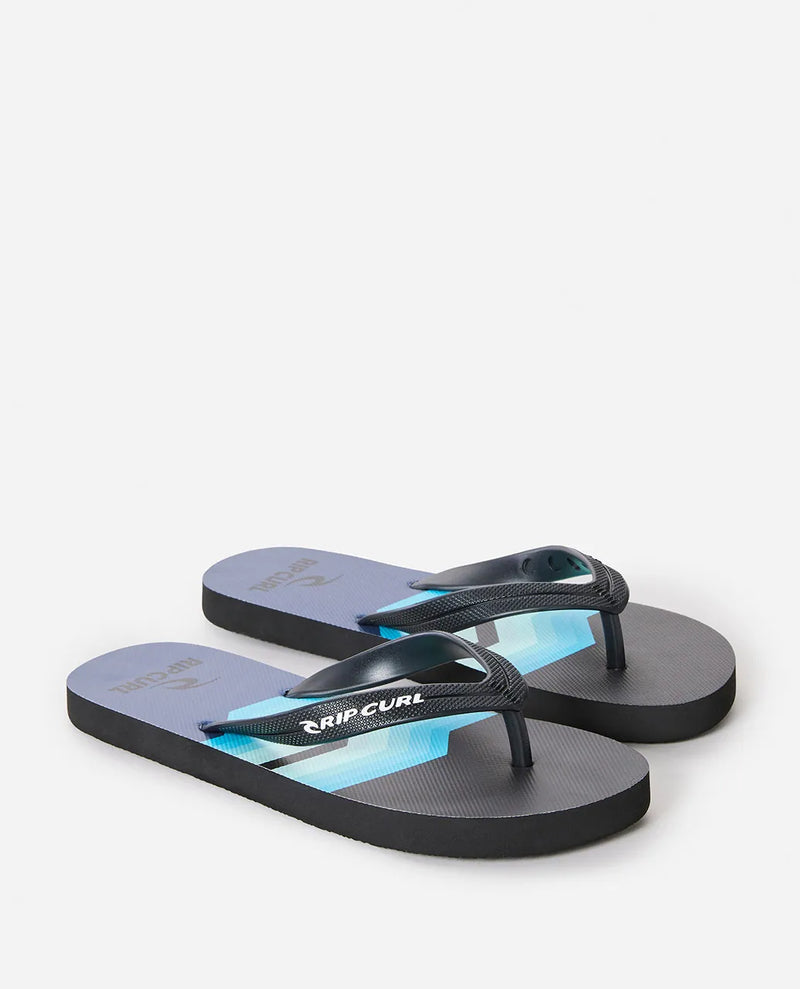 Load image into Gallery viewer, Rip Curl Men&#39;s Invert Bloom Open Toe Flip Flops Dusty Blue 1C1MOT-3458
