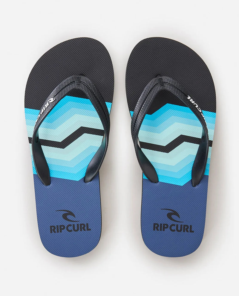 Load image into Gallery viewer, Rip Curl Men&#39;s Invert Bloom Open Toe Flip Flops Dusty Blue 1C1MOT-3458
