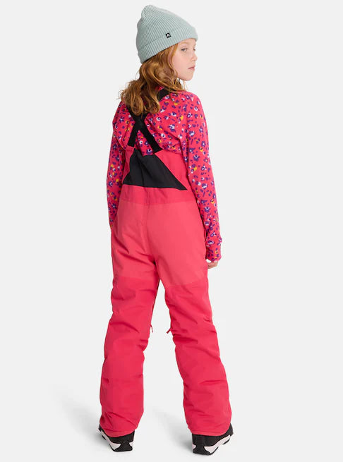Burton Kids' Skylar 2L Bib Pants (6-12 Years) Azalea Pink 1715018AGO