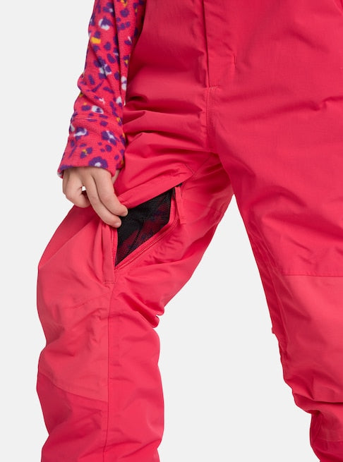 Burton Kids' Skylar 2L Bib Pants (6-12 Years) Azalea Pink 1715018AGO
