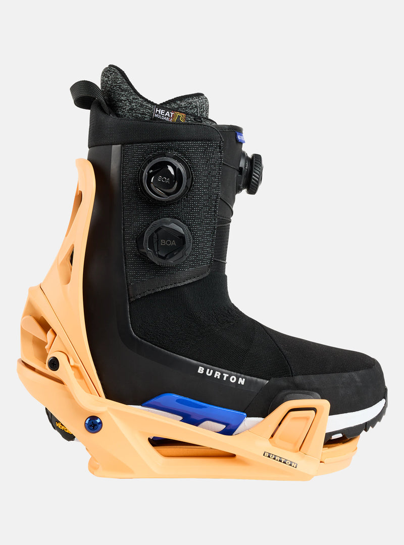 Load image into Gallery viewer, Burton Men&#39;s Step On® Re:Flex Snowboard Bindings Orange Cream 1728316E1YRG00
