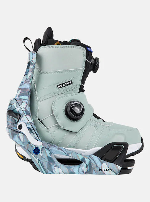 Burton Women's Step On® Re:Flex Snowboard Bindings Blue Butterflies 17284008402