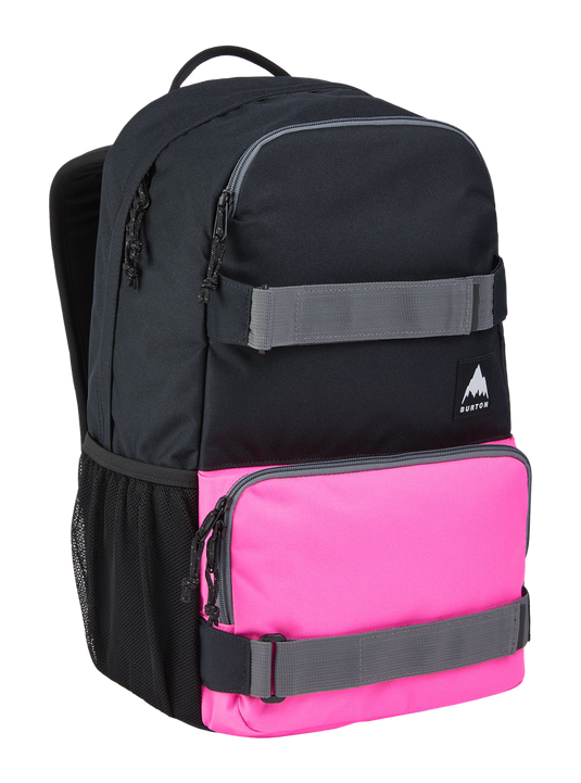 Burton's Unisex Treble Yell 21L Backpack Shockwave Pink/True Black 173831CE9H