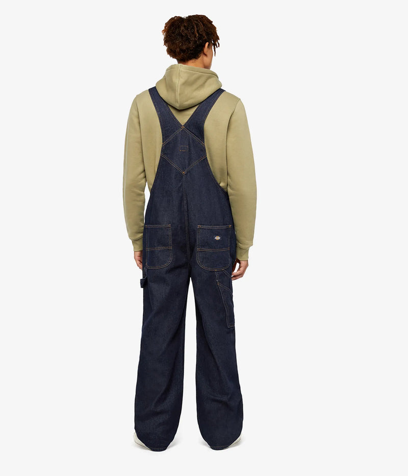 Load image into Gallery viewer, Dickies Men's Classic Denim Bib Rinsed DK0A4XYARIN
