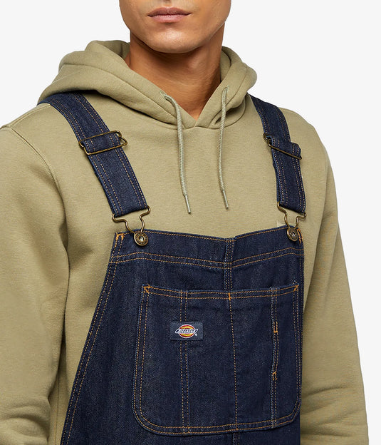 Dickies Men's Classic Denim Bib Rinsed DK0A4XYARIN