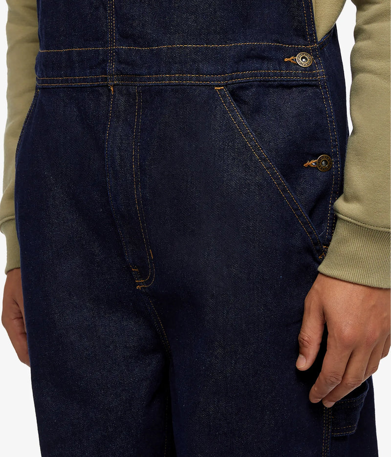 Load image into Gallery viewer, Dickies Men's Classic Denim Bib Rinsed DK0A4XYARIN
