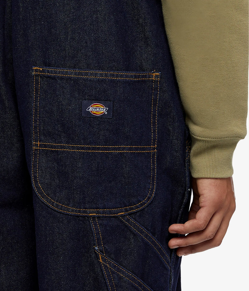 Load image into Gallery viewer, Dickies Men's Classic Denim Bib Rinsed DK0A4XYARIN
