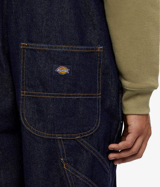 Dickies Men's Classic Denim Bib Rinsed DK0A4XYARIN