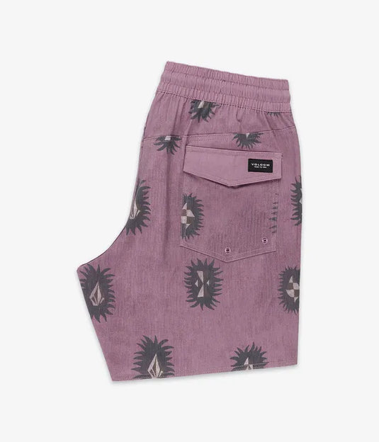 Volcom Men's Psyche Cotton Trunk 17" Boardshort Stone Rose A2512614_SNE