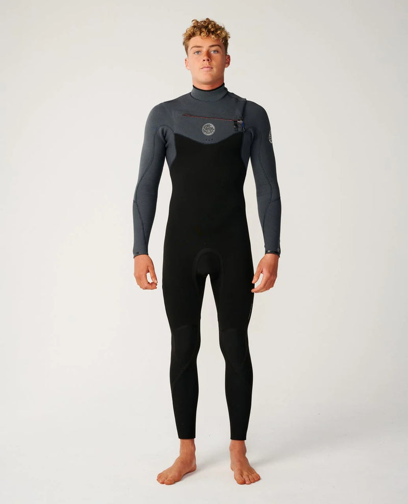 Load image into Gallery viewer, Rip Curl Men's Flashbomb 5/3 Chest Zip Steamer Wetsuit Charcoal Grey 17BMFS-0084

