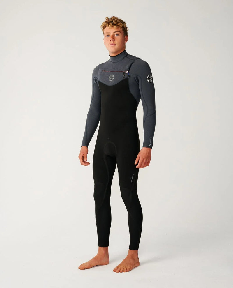 Load image into Gallery viewer, Rip Curl Men's Flashbomb 5/3 Chest Zip Steamer Wetsuit Charcoal Grey 17BMFS-0084
