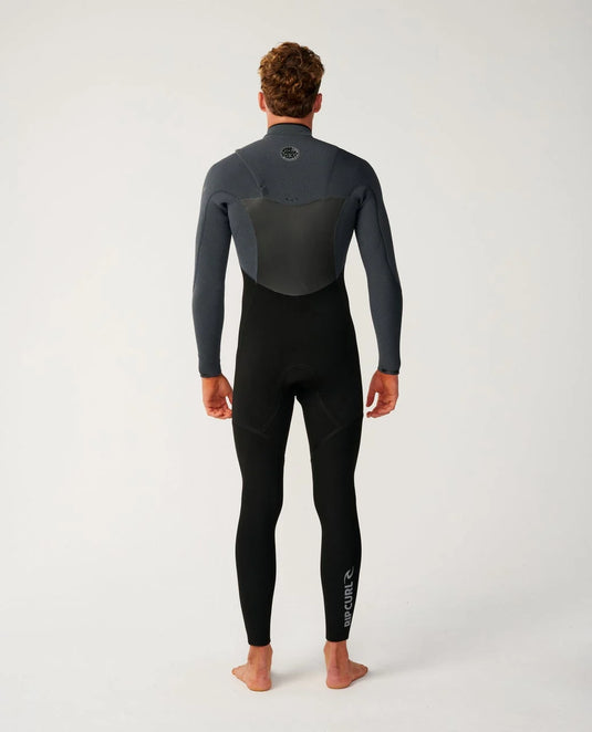 Rip Curl Men's Flashbomb 5/3 Chest Zip Steamer Wetsuit Charcoal Grey 17BMFS-0084