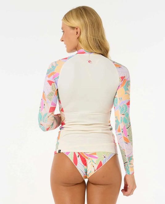 Rip Curl Women's Cala Vadella Long Sleeve UPF Rash Vest Multico 17XWRV-3282