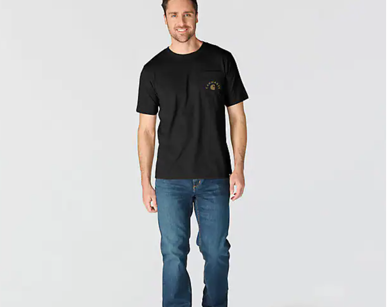 Load image into Gallery viewer, Carhartt Men's Irvine Relaxed Work T-Shirt Black 107317-N04
