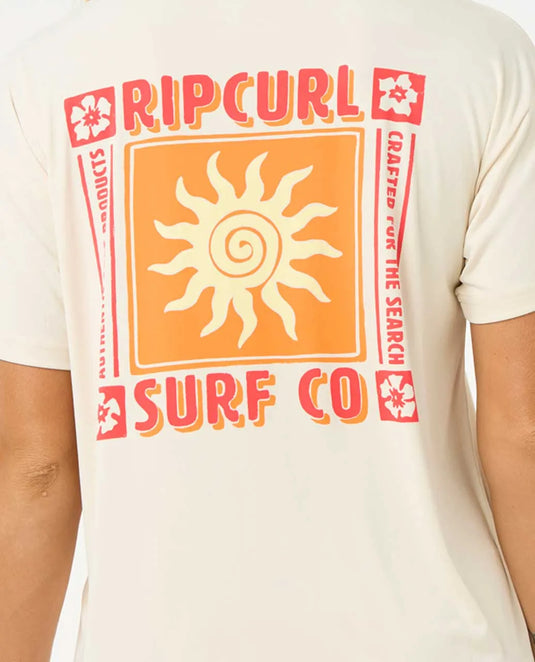 Rip Curl Women's Cala Vadella Surflite Short Sleeve Bone 180WRV-3021